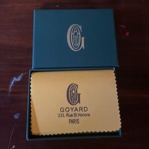 Goyard Green Box with Gold Cloth